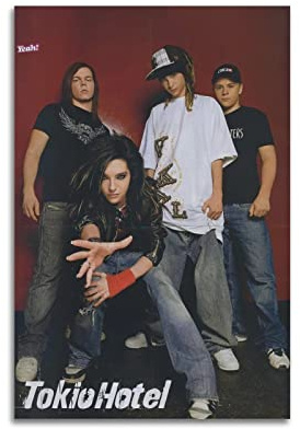 Tokio Hotel Band Poster für Schlafzimmer, ästhetische Leinwandkunst, Wanddekoration, 20 x 30 cm