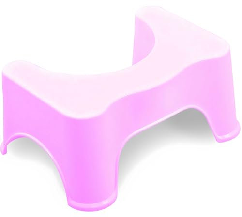 Retoo Toilettenhocker Medizinischer Toiletten Fußhocker 39 x 17 x 23 cm Anti-Rutsch, Hilfe gegen Hämorrhoiden, Verstopfung, Blähungen. Badhocker/WC Hocker wirkt als natürliches Abführmittel