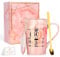 30. Geburtstag Geschenke für Frauen, 360ml Gold gedruckt Becher mit Löffel in einem schönen Geschenk-Box, Limited Edition Geschenk für Ihre beste Freundin, ehefrau, Kollegin, Schwester