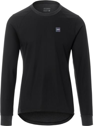 Giro Roust LS Jersey für Herren, Schwarz/Grau, Größe XL