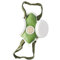 LUOFANG Maschera Antigas Antipolvere con Doppio respiratore Doppia Vernice Spray Chimica Copricapo di Sicurezza Verde