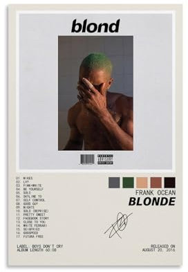 KrAtoz Friend Bed Room Living Room Decor Modern Aesthetic Unframe (Frank Ocean Poster)