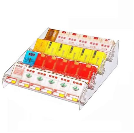 Zigaretten-Vitrine, durchsichtiger Acryl-Zigaretten-Display-Ständer, Laden, Einzelhandel, Laden, Verkaufstheke, Zigarettenschrank-Organizer, Vitrine (4 Schichten) (Color : Clear, Size : Style1)
