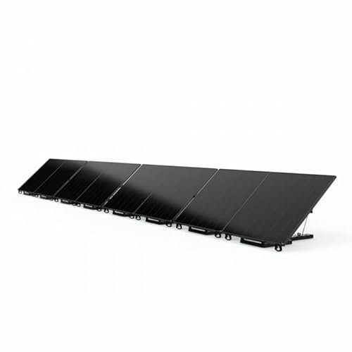 2000W - Kit Panneaux Solaire Complet Plug and Play - Sol ou Mur - À Brancher sur Une Prise Domestique - Cable 5m - Prise et app Incluse - Esthétique Noir intégral - Compatible Mono et triphasé