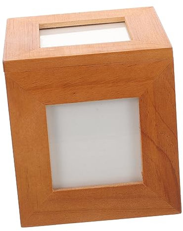 Foto Holzbox mit Bilderrahmen für Einschulung Feier aus Kiefernholz