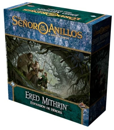 Fantasy Flight Games Der Herr der Ringe Das Kartenspiel: Ered Mithrin Erweiterung der Helden | ab 14 Jahren | 1 bis 4 Spieler | 30-120 Minuten pro Spiel | Spanisch