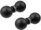 Antrader Ball Style Passage Door Knobs, 2Pcs Shower Glass Door Handle, Black Aluminium Alloy, 30mm x 79mm