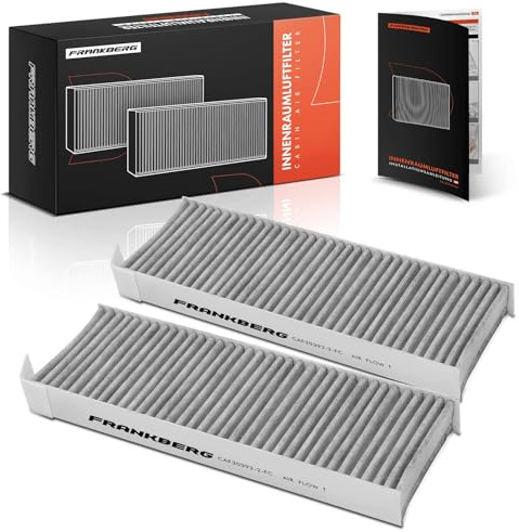 Frankberg 2 filtri antipolline per abitacolo con carbone attivo 6447-XG | Compatibile con: Proace Verso Bus MPY, Zafira Life Bus K0, Grandland X A18 P1UO, 3008 Van MC MJ MR, Partner Box/MPV K9