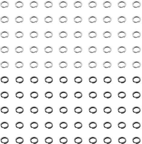 100 Pièces Anneaux Fendus Plats, Anneaux Fendus En Acier Inoxydable, Mini Anneaux De Connexion, Anneaux Fendus Diy, Petits Porte-Clés, Connecteurs D'Anneaux Fendus, Adaptés Aux Clés, À La Pêche