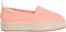 Calvin Klein Alpargatas Mujer con Plataforma, Rosa (Powder Orange), 38