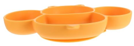 BESTonZON Assiette en Silicone pour Enfants Motif Abeille Facile à Nettoyer Ensemble de Sevrage