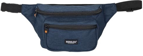 Beagles Originals Hüfttasche Recife, Verstellbarer Gurt, Reißverschlusstaschen, Praktische Freihand-Tasche, Ideal für Reisen und Ausflüge