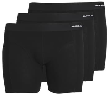 JACK & JONES Male Trunks Plus Size Pack of 3 Trunks, black, 6XL Große Größen