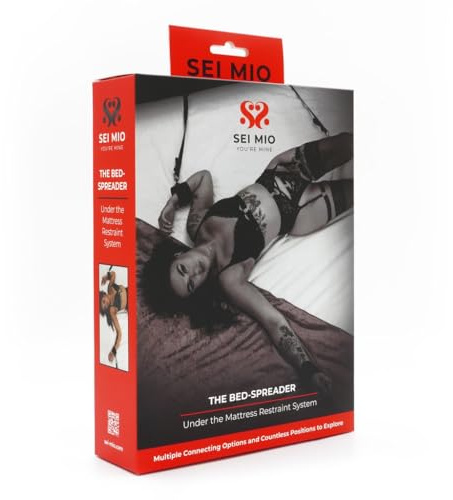 SEI MIO - Bed Restraints & Sex Ties - Complete Under Mattress Bondage Kit for BDSM Enthusiasts and Curious Beginners - BDSM Kit and Equipment for Sensual Exploration and Intimate Fun