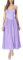 AGYMNX Robe Femme col V Bustier sans Manches Halter �l�gant Taille et Genou Robes A-Line Cocktail F�te Plage Soir�e Printemps �t� Violet Clair L