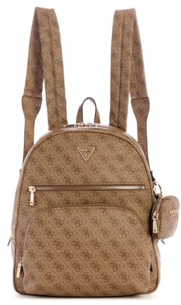 GUESS Power Play II Tech Backpack L Latte Logo