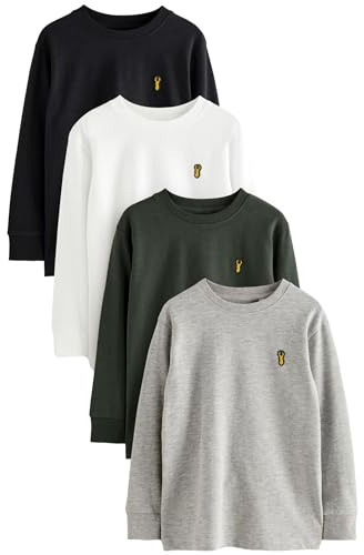 NEXT Jungen Gemütliche Langarmshirts im 4er-Pack