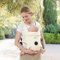 bonoch Babytrage neugeborene ab geburt - EaseFit Einstell knopf ergonomisches babytragen für Babys eine gesunde Hüftentwicklung für 4.5–20 kg, Baumwolle Babytrage für 4-24 Monate, 3 Lätzchen, Beige