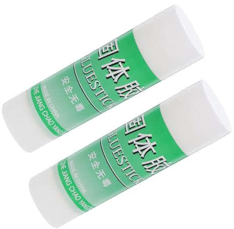 HOMSFOU 2pièces De Colle Solide Adhésif Pour Bricolage Étudiants Bureau Lot De Bâtons De Colle Blanche Portable Et Pratique