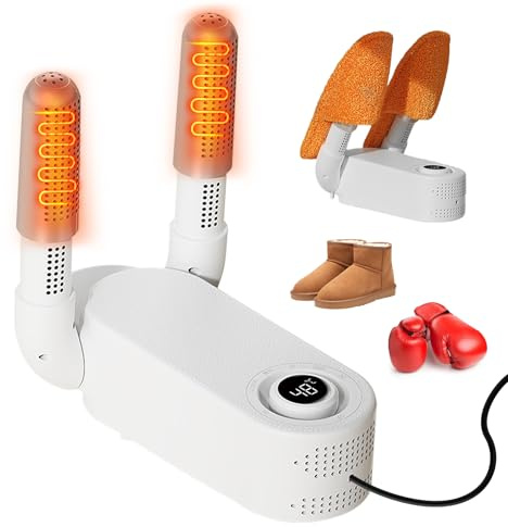 Boxhandschuh Trockner, Schuhtrockner Elektrisch, Schuhe Stiefeltrockner Tragbarer, Schuhwärmer, Elektrischer Schuhtrockner, Skischuhtrockner, Stiefel Trockner Mit Timer Für Schuhe Socken, Skischuhe