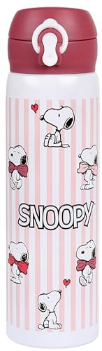 Thermoskanne Flasche aus Edelstahl, auslaufsicher 440 ml (Snoopy)