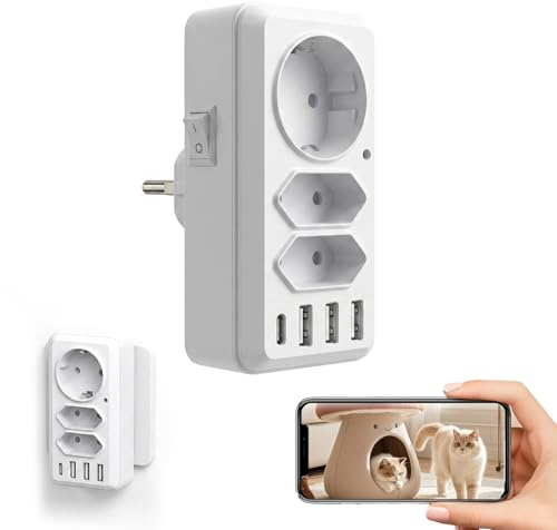ULar CaméRa 4k Wi-FI 6 Rechargeable Et Prise Multifonction | Visualisation En Temps RéEl, Pour Usage Au Bureau Et à Domicile, Alertes De DéTection De Mouvement, Sans Audio.