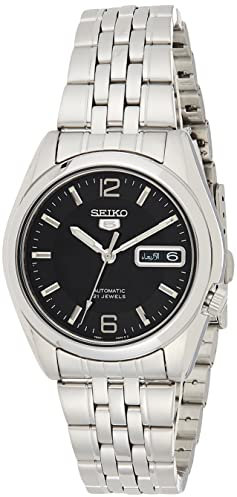 Seiko Herren Analog Automatik Uhr mit Edelstahl Armband SNK393K1