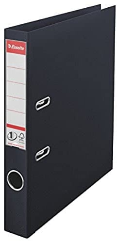 Esselte 811470 No. 1 Power A4 Lever Arch File with 50 mm Spine - Black, Pack of 10