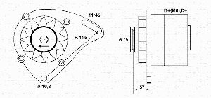 Magneti Marelli 46231657 Lichtmaschine