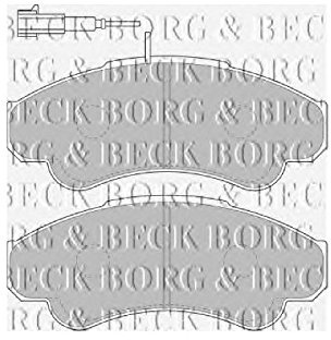 Borg & Beck BBP1779 Front Brake Pads To Fit Fiat Ducato Relay 01-06