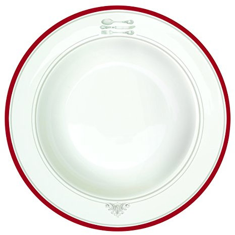JD Diffusion 943BIST Bistrot Assiette à Soupe Multicolore 21.5 cm