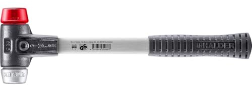SIMPLEX-Schonhammer, Plastik/Weichmetall; mit verstärktem Tempergussgehäuse und Fiberglasstiel | D=30 mm | 3769.030