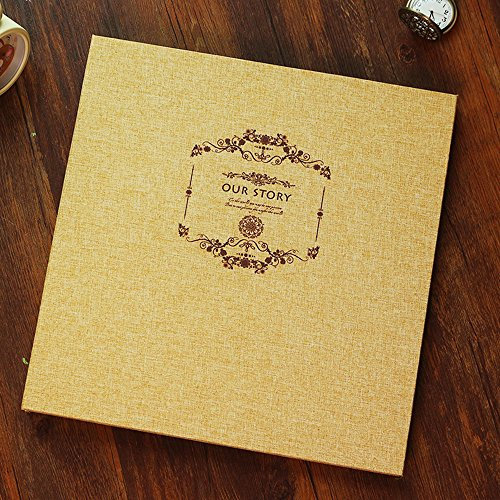 toim Retro Leinen Fotoalbum DIY Scrapbook Jahrestag Scrapbooking Album, Vintage Fotoalbum, Poesiealben, Hochzeit Album. Our Story