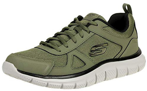 Skechers Herren Track Scloric Sneaker, Olive, 27 EU