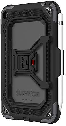 Griffin GIPD-022-BKG Survivor All Terrain Case for Apple iPad Mini 2019 - Black/Grey