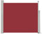 vidaXL Seitenmarkise Ausziehbar Sonnenschutz Sichtschutz Windschutz Seitenrollo Markise Seitenwandmarkise Balkon Garten Terrasse 100x300cm Rot