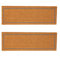 Nicola Spring Coir Double Door Mats - 120 x 40cm - Grey Inset - Pack of 2 - Decorative Indoor Large Front Door Mat Entry Dirt Trapper Rug Outdoor Boot Scraper Non Slip Backing Doormat