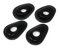 Simda Pro Motorrad Binker Adapterplatten Blinkerplatten Montageplatten Vorne oder Hinten Passend für (YZF-R1 YZF-R6 FZ6 FZ1 Fazer (PY02)