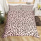 Homemissing Housse de Couette Imprimé Léopard Ensembles de Housse de Couette Imprimés Guépard Rose Noir Parure de Lit Léopard 140x200cm Motif Animal Safari Décor de Chambre Ultra Doux