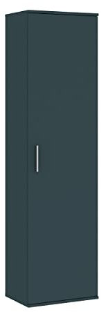 Oggi Carpino Kleiderschrank, 1türiger Kleiderschrank Mehrzweckschrank, Praktischer und Solider Allzweckschrank mit 1 Tür für unterschiedliche Räume, 184,7x50,2 (HxB) Anthrazit