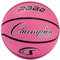 Champion Sports Rubber Junior Basketball, Heavy Duty - Pro-Style Basketballs, and Sizes - Premium Basketball Equipment, Indoor Outdoor - Physical Education Supplies (Size 5, Pink)