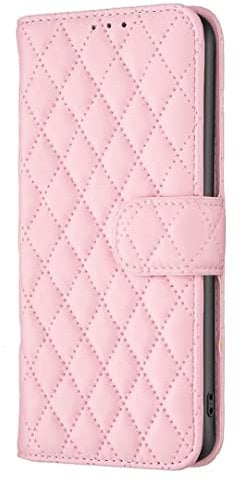 COQUE pour Apple iPhone 7 Plus Case avec fÉtui à Carreaux en Diamant avec Fentes pour Cartes, Apple iPhone 7 Plus Case-Rose