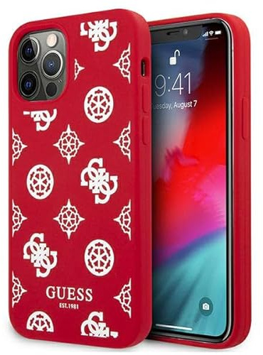 Guess GUHCP12LLSPEWRE Hülle für iPhone 12 Pro Max 6,7 rot Hard case Peony Collection