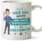Mugffins Tassen/Becher mit Spruch für SCHWIEGERSOHN - Auf Deutsch - Beste Familie im Universum - 11 oz / 330 ml - originelles und lustiges Geschenk