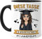 Tassenliebling® Abitur Bachelor Master Tasse personalisiert Schwarz – Beidseitiger Druck – Abschluss Tasse für Absolventin – Schulabschluss & bestandene Prüfung