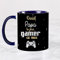 Wanapix | Tasse Personnalisée Fête des Pères | Tasse à Café Personnalisable | Céramique Mug Fete des Pères | cadeaux papa | Va au micro-ondes | Bley Foncé - Papa & Gamer