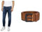 Replay Doppelpack Herren Anbass Jeans & Gürtel aus Leder, Schwarz (Black 098)/ Fade Tobacco 117, W29/L30