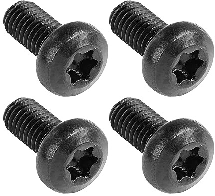 MACHSWON Black License Plate Screws for Tesla Model 3, Model Y, & BMW (4 Pack) M5-0.8 X 10mm Security T25 Drive Head 18-8 Stainless Steel Black Oxide 1996 1997 1998 1999 2020 2021 2022 2023 2024