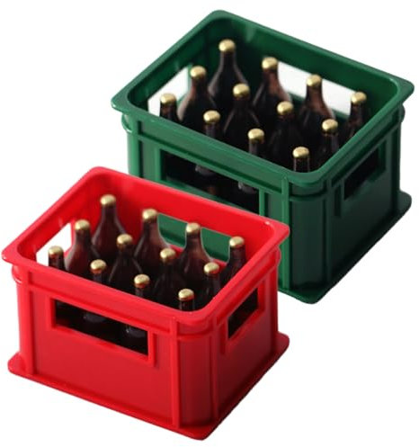 Mini Bouteilles De Bière 2 Pièces Fausse Bière En Plastique 2,3x1,9x1,5 Pouces Bouteille De Coke Miniature Simulation Bouteilles De Bière Miniatures Mini Bouteilles D'alcool Paysage Miniature Boissons