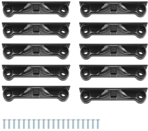 10 Piezas AM4 Soporte de Disipador de Calor, SRJQXH CPU Soporte de Ventilador, Con 20 Tornillos de Montaje, Plástico de Ensamblaje de Reemplazo de Computadora (Negro)